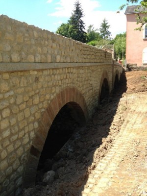 Pont de Forcé en cours de restauration